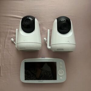 VAVA Split Screen Baby Monitor with Dual Cameras
